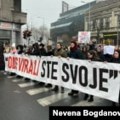 Studenti i đaci na protestu u Beogradu, incident u Novom Sadu