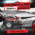 Tinejdžer vozio decu u kolima, pa svom silinom udario u stub u mestu Karan: Iz prevrnutog auta izvukli četvoro