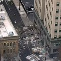Prvi snimci nakon eksplozije u hotelu: Delovi zgrade rasuti po ulici, policija ne dozvoljava da se priđe