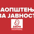 Saopštenje Srpskog pokreta Dveri – Opštinski odbor Lazarevac povodom događaja u Valjevu