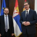 Vučić i Žiofre na prijemu povodom EU nedelje mogućnosti