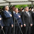 Hrvatski državni vrh na obeležavanju godišnjice akcije 'Bljesak' u Okučanima