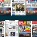 Naslovne strane sutrašnjih novina: Prelistavanje štampe za ponedeljak, 8. decembar 2025. godine