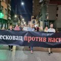 Na večerašnjim protestima u Leskovcu gradonačelnik prozvan za nasilje