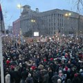 Protest studenata i građana ispred Ustavnog suda, podrška prosvetarima