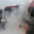 (ВИДЕО) Запалио се аутобус градског превоза на Обреновачком путу