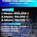 Turnir u malom fudbalu ,,Leskovačko pivo 2025” u Vučju, prvoplasiranima 200.000 dinara