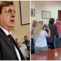 Pogledajte kako su roditelji i zaposleni oterali direktora Vazduhoplovne akademije i članove prinudne uprave VIDEO