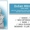 Povodom dana lista Danas otkrivanje spomen obeležja posvećenog Dušanu Mitroviću