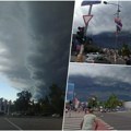 Oluja pogodila i Novi Sad! Zastrašujući oblaci se nadvili nad gradom, a onda je počeo haos (video)