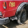 Izgoreo autobus na liniji Beograd - Lazarevac: Gust, crni dim kulja na sve strane