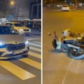 Pokošen motociklista na raskrsnici u Novom Sadu: Vozilo ostalo da leži nasred puta