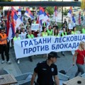 SNS organizovao drugu šetnju „Građani Leskovca protiv blokada“ blokiranim ulicama