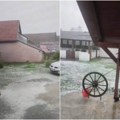 (Video) Ledenice prekrile dvorišta u vojvodini! Nevreme protutnjalo Srbijom, na snazi žuti meteo alarm