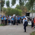 Napeto na Savskom keju: Ogroman broj „Belih“ došao da osigurava radove, građani pozivaju na okupljanje na dve lokacije