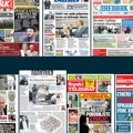 Naslovne strane sutrašnjih novina: Prelistavanje štampe za ponedeljak, 9. februar 2026. godine
