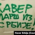 Antiizraelski grafiti na prostorijama organizacije 'Haver Srbija' u Beogradu