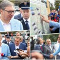 Uživo predsednik Vučić nastavlja posetu podrinju: Obilazi radove na graničnom prelazu Karakaj