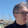 Vučić obišao gradilište nacionalnog stadiona: Radovi napreduju neverovatnom brzinom
