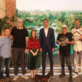 Jedina žena među sportskim legendama! Voditeljka "Pusti brigu" totalno razoružala sportiste, pevač ostao zabezeknut