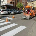 Radovi na obeležavanju saobraćajne signalizacije u Kragujevcu
