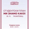 Jedanaest tačaka za drugačiju Srbiju: Studentski plan danas u Lazarevcu