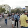 Блокиран саобраћај испред Дома Народне скупштине због 20. протеста "Србија против насиља"