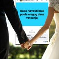 Kako se razvesti drugog dana posle venčanja? Pitanje u Srbiji šokiralo sve, mnogi šalju podršku mladoženji
