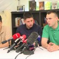 Napadnuti studenti Miloš Pavlović i Vladimir Balać u Studentskom parku