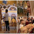 (Video) Prva dama Tamara Vučić zajedno sa sinom Vukanom čekala u redu za celivanje pojasa Presvete Bogorodice: Poslala snažnu…