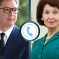 "Srdačan razgovor o najvažnijim pitanjima bilateralnih i ekonomskih odnosa": Vučić razgovarao sa predsednicom Severne…