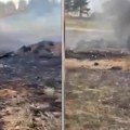 Novi snimci sa mesta nesreće Srušio se ruski vojni avion u Volgogradskoj oblasti (video)