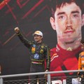 Vozač Ferarija Šarl Lekler pobednik trke Formule 1 za Veliku nagradu Italije