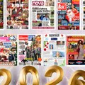 Naslovne strane prazničnih trobroja: Prelistavanje štampe za 31. decembar, 1. i 2. januar