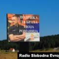 Bilbord podrške Vulinu na bh. planini Romaniji
