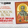 Poklon ikona sveti Jovan milostivi! Petak, 25. novembar, uz dnevne novine kurir