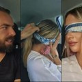 Milica sa povezom na očima vozila automobil po Beogradu? Voditelj se preznojio, Srbi snimak gledaju iznova
