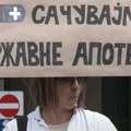 Radnici Apoteke Beograd protestuju ispred Skupštine grada: Plate kasne, preti im gašenje