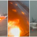 (Video) Drama na pisti! Motor aviona buknuo neposredno pred poletanje, gust dim kuljao, putnici u panici napuštali letelicu
