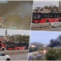 Novi snimak buktinje na Brankovom mostu: Od autobusa nije ostalo ništa! Saobraćaj upravo pušten
