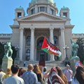 Protest ispred Skupštine protiv izvoza oružja u Izrael: Zeleno-levi front uputio apel da se zaustavi razaranje Gaze