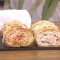 Rolat sa šunkom i kačkavaljem i rolat sa ajvarom i kulenom
