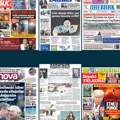 Naslovne strane sutrašnjih novina: Prelistavanje štampe za ponedeljak, 12. januar 2026. godine