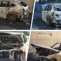 Prve slike zapaljenog BMW X1 na Čukarici: Svedoci tvrde da je planuo kao kutija šibica
