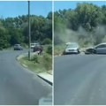 (Video) Pogledajte snimak direktnog sudara dva automobila: Saobraćajka kod Velike Plane, vozila slupana