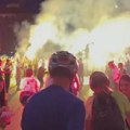 VIDEO Više stotina građana u Gornjem Milanovcu dočekalo studente bicikliste uz vatromet i baklje