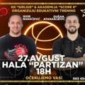 Igor Rakočević i Košarkaški klub Sirijus iz Leskovca organizuju edukativni trening 27. avgusta u hali Partizan