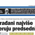 Šolakovi mediji priznali: Narod najviše veruje Vučiću! Građani zadovoljni standardom života