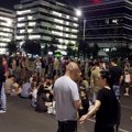 Šesnaesti dan blokade raskrsnice kod Vlade Srbije, protest kod zgrade MUP-a na Novom Beogradu