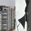 Zgrada u Borči ostala bez krova posle nevremena, deo konstrukcije preti da se obruši